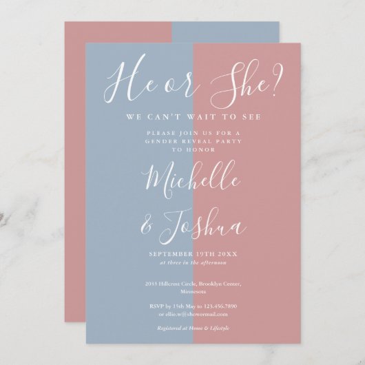 Er oder sie berichtet über ein elegantes Party der Einladung (Vorne/Hinten)