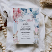 Er oder sie blasen Geschlecht offenbaren Baby-Dusc Einladung