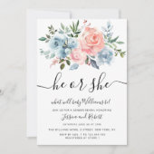 ER ODER SIE | Blumenmännchen Einladung (Vorderseite)