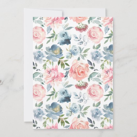 ER ODER SIE | Blumenmännchen Einladung (Rückseite)