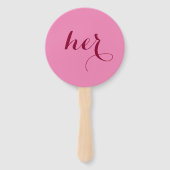 Er oder sie? Bride Groom Duschspielpaddel Fächer (Vorderseite)