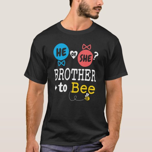 Er oder sie Bruder, um ein geschlechtsspezifisches T-Shirt (Vorderseite)