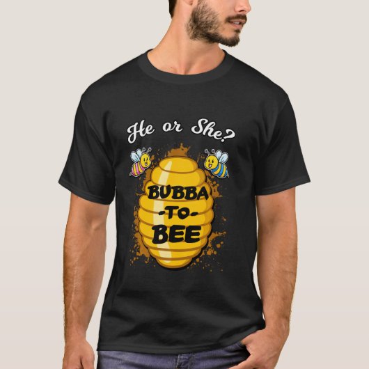 Er oder sie Bubba wird die Bekanntgabe der Gender  T-Shirt (Vorderseite)