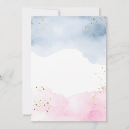 Er oder sie Cookies Gingerbread Gender Reveal Einladung (Rückseite)