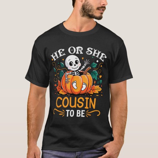 Er oder sie Cousin oder Cousine soll Halloween-Ske T-Shirt (Vorderseite)