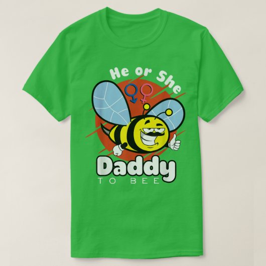 Er oder sie Daddy, um eine weibliche Schwangerscha T-Shirt (Design vorne)