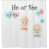Er oder sie Duschvorhang (Vorderseite)