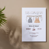 Er oder sie? Ein Spaß! Rosa und blaue Farbe Einladung