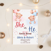 Er oder sie? Eine atemberaubende Darstellung der W Einladung