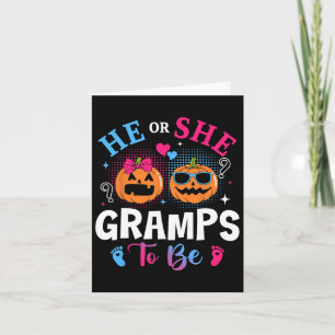 Er oder sie empfinden es als Pumpkin Gender Reveal Karte