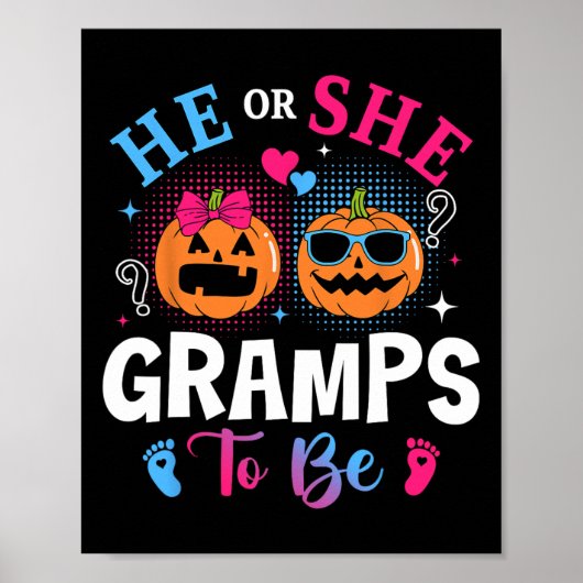 Er oder sie empfinden es als Pumpkin Gender Reveal Poster (Vorne)