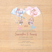 Er oder sie erleben eine akryllische Einladung (Vorderseite)