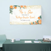 Er oder sie Geschlecht offenbaren Orange kleine Sü Banner (Messeveranstaltung)