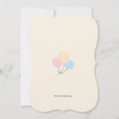 Er oder sie Geschlecht offenbaren Party Einladung (Rückseite)