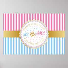 Er oder sie Geschlecht offenbaren Poster