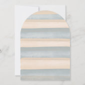 Er oder sie Geschlecht offenbart Bären Dusty Blue  Einladung (Rückseite)