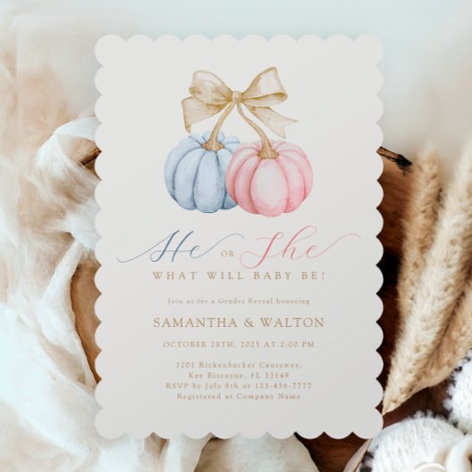 Er oder sie Geschlecht offenbart die Einladung von