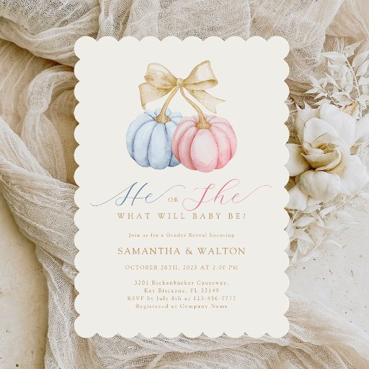 Er oder sie Geschlecht offenbart die Einladung von