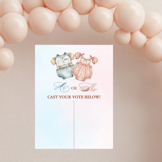 Er oder sie hat Ihre Abstimmungsergebnisse bekannt Poster