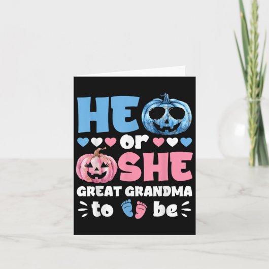Er oder sie ist ein großes Oma, um ein Baby-Geschl Karte (Vorderseite)