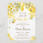 Er oder sie ist ein Party der Gelbblütendarmbildun Einladung (Vorne/Hinten)