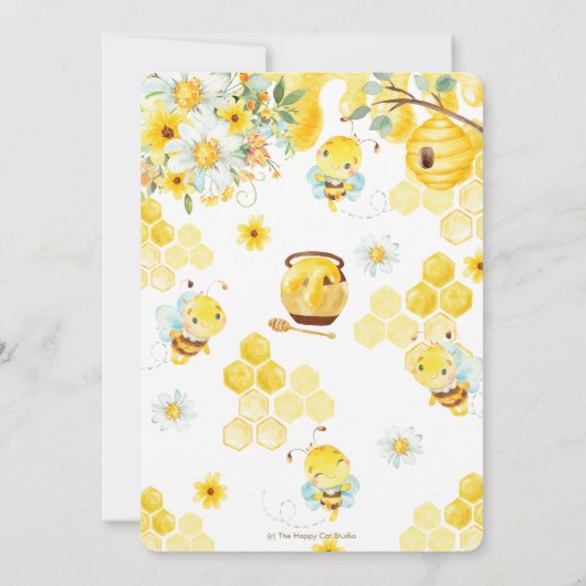 Er oder sie ist ein Party der Gelbblütendarmbildun Einladung (Rückseite)