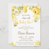 Er oder sie ist ein Party der Gelbblütendarmbildun Einladung (Vorderseite)