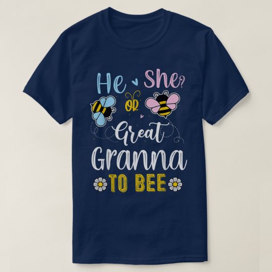 Er oder sie ist sehr groß, um Gender-Enthüllung zu T-Shirt (Design vorne)