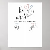 Er oder sie, Junge oder Mädchen, Geschlecht Enthül Poster (Vorne)