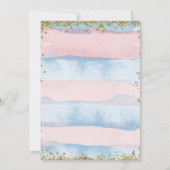 Er oder sie kleine Kürbisgeschlecht offenbaren bla Einladung (Rückseite)