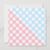 Er oder sie Kleine Kürbisgeschlechtsoffenbarung Ha Einladung (Rückseite)