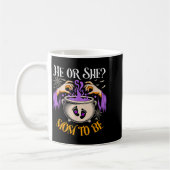 Er oder sie Mama werdendes Baby Enthüllung Hallowe Kaffeetasse (Links)