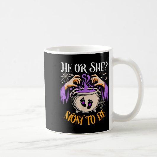 Er oder sie Mama werdendes Baby Enthüllung Hallowe Kaffeetasse (Rechts)