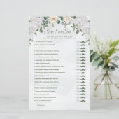 Er oder sie Niedlich Hochzeitsspiel druckbar (Stehend Vorderseite)