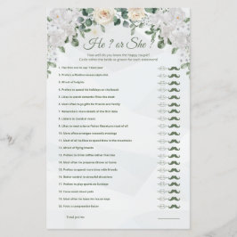 Er oder sie Niedlich Hochzeitsspiel druckbar