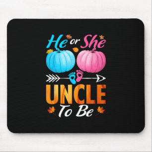 Er oder sie Onkel wird Kürbis Thanksgiving Geschle Mousepad