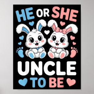 Er oder sie Onkel zum lustigen Geschlecht-Reveal O Poster