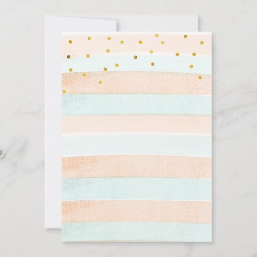 Er oder sie Pastel Pumpkin Gender Reveal Einladung (Rückseite)