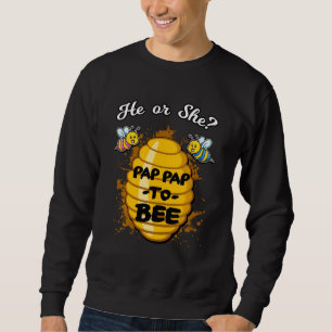Er oder sie pflegt Pap, um ein Gender-Ankündigung Sweatshirt