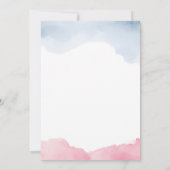 Er oder sie rosa und blauer Ballon Geschlechtsverk Einladung (Rückseite)