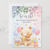 Er oder sie sind begeistert von der Aufdeckung der Einladung (Vorderseite)