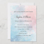 Er oder sie sind begeistert von der Aufdeckung der Einladung (Rückseite)