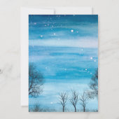 Er oder sie Snowflake Winter Wonderland Baby Dusch Einladung (Rückseite)