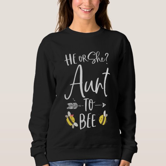 Er oder sie tanzen um neue Tante zu sein Sweatshirt (Vorderseite)