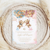 Er oder sie teddy bears Gender Reveal Einladung