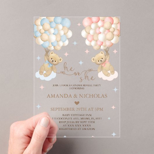 Er oder sie tragen Geschlechtsverkehr Acryleinladungen (Insitu (Handheld))