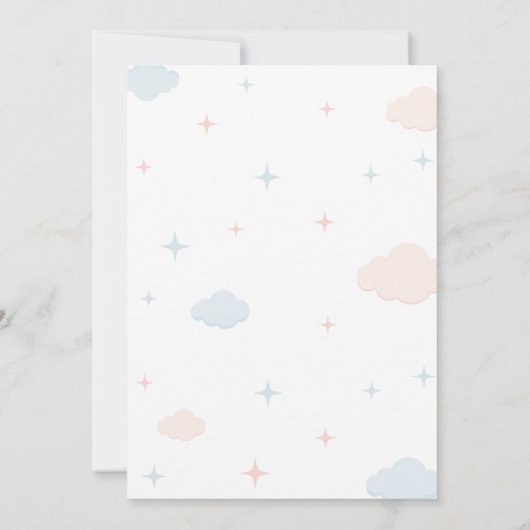 Er oder sie trägt die Genderoffenbarung Einladung (Rückseite)