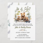 Er oder sie trägt Geschlecht offenbart Kleinigkeit Einladung (Vorne/Hinten)