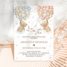 Er oder sie trug die gemeintliche Gender-Offenbaru Einladung