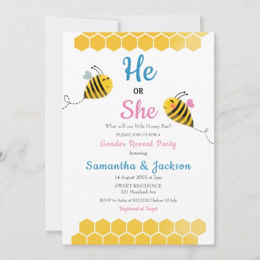 Er oder sie war eine Einladung zur Aufdeckung der (Vorderseite)